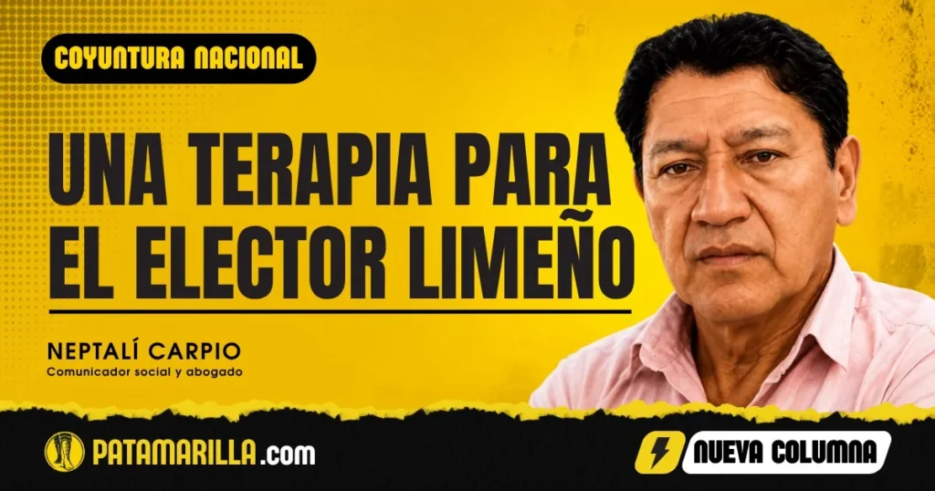UNA TERAPIA PARA EL ELECTOR LIMEÑO
